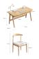 Preview: Großhandel B2B Massivholz Arbeits Tisch Computer Schreibtisch 120cm Kautschuk Set mit Stuhl